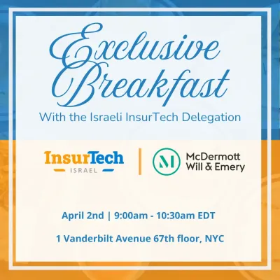 InsurTech Israel Exclusive Breakfast event