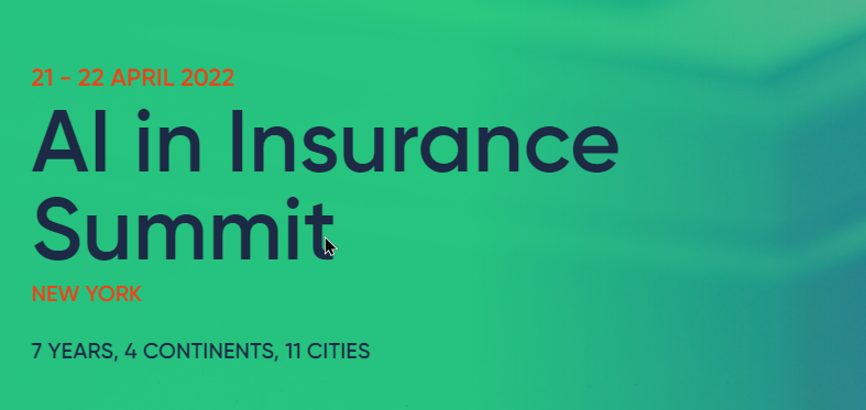 NYC InsurTech Events AI in Insurance summit is coming in April