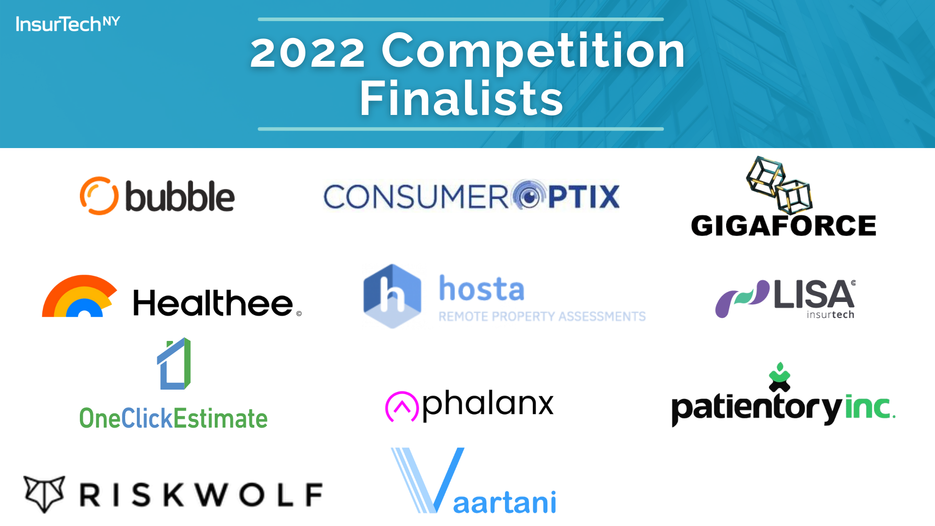 Global InsurTech Competition 2020 Finalists