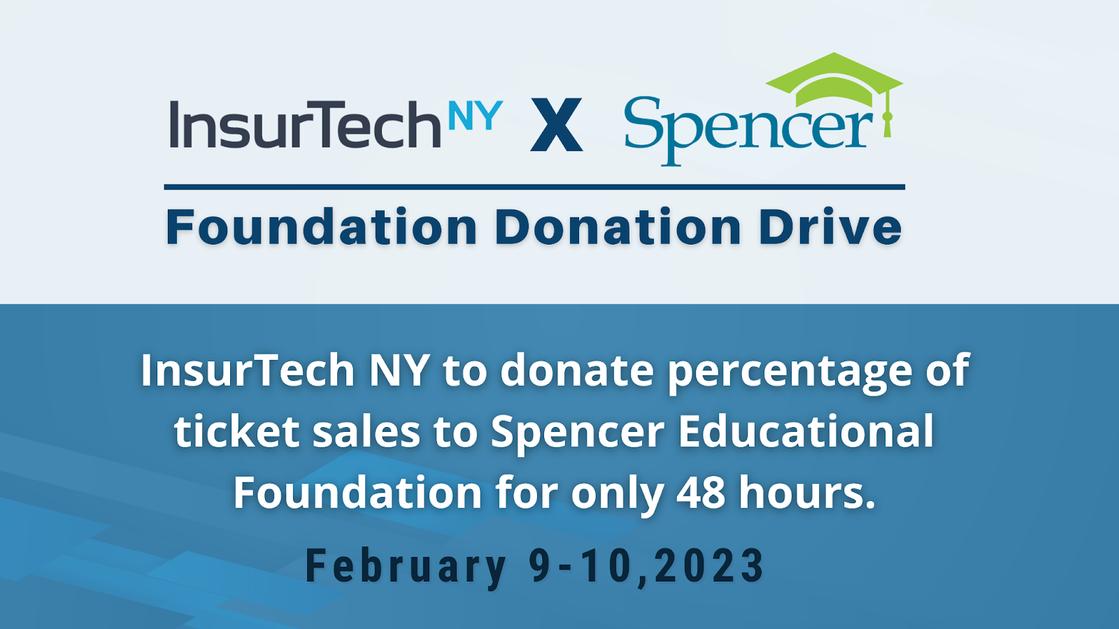 InsurTech NY to Sponsor Spencer Educational Foundation Donation Drive