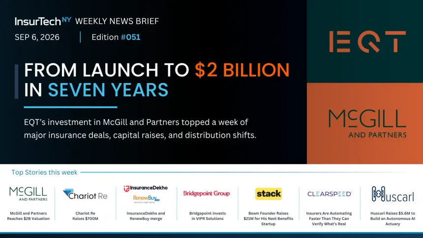 2026 InsurTech News August 31 - Sep 6