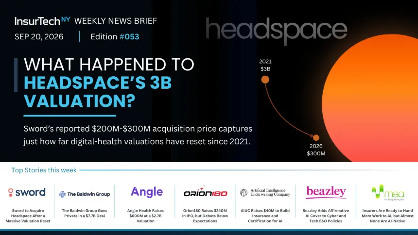 2026 Sept 20 InsurTech News